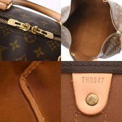 Pre Owned Louis Vuitton Brown Monogram Canvas Keepall Bandouliere 55 Duffel Bag