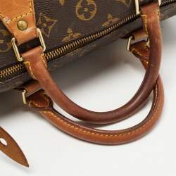 Pre Owned Louis Vuitton Brown Monogram Canvas Speedy 30 Top Handle Bag