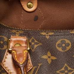 Pre Owned Louis Vuitton Brown Monogram Canvas Speedy 30 Top Handle Bag