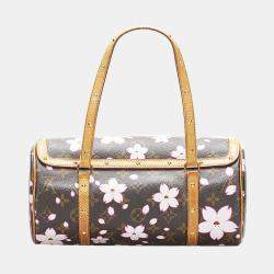 Pre Owned Louis Vuitton Brown Canvas Monogram Cherry Blossom Papillon 30