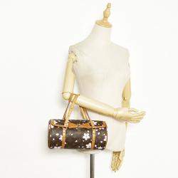 Pre Owned Louis Vuitton Brown Canvas Monogram Cherry Blossom Papillon 30