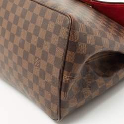 Pre Owned Louis Vuitton Damier Ebene Canvas Bergamo MM Bag