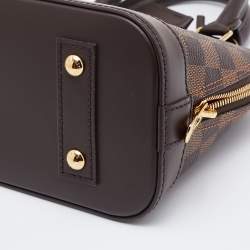 Pre Owned Louis Vuitton Damier Ebene Canvas Alma BB Bag