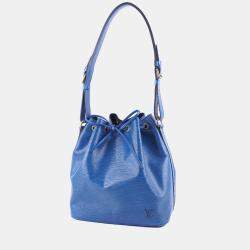 Pre Owned Louis Vuitton Blue Epi Leather Noe Shoulder Bag