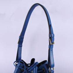 Pre Owned Louis Vuitton Blue Epi Leather Noe Shoulder Bag