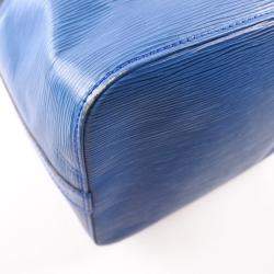 Pre Owned Louis Vuitton Blue Epi Leather Noe Shoulder Bag