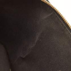 Pre Owned Louis Vuitton Black Monogram Vernis Stickers Alma BB Bag