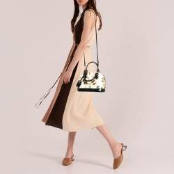 Pre Owned Louis Vuitton Black Monogram Vernis Stickers Alma BB Bag