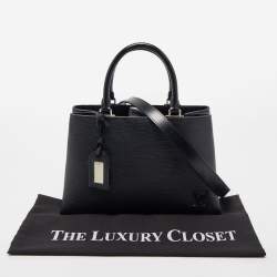 Pre Owned Louis Vuitton Black Epi Leather Kleber PM Bag