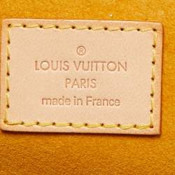 Pre Owned Louis Vuitton Blue Monogram Denim Limited Edition Porte Epaule Raye GM Bag