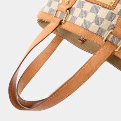 Pre Owned Louis Vuitton White Damier Azur Canvas Hamstead PM Bag