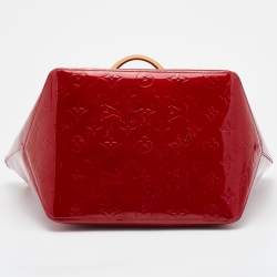 Pre Owned Louis Vuitton Orange Sunset Monogram Vernis Bellevue PM Bag