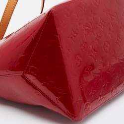 Pre Owned Louis Vuitton Orange Sunset Monogram Vernis Bellevue PM Bag
