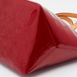 Pre Owned Louis Vuitton Orange Sunset Monogram Vernis Bellevue PM Bag
