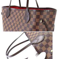 Pre Owned Louis Vuitton Brown Damier Ebene Canvas Neverfull MM Tote Bag