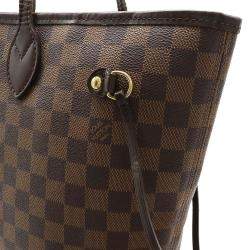 Louis Vuitton Brown Damier Ebene Canvas Neverfull MM Tote Bag