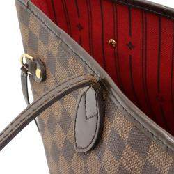Louis Vuitton Brown Damier Ebene Canvas Neverfull MM Tote Bag
