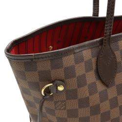 Louis Vuitton Brown Damier Ebene Canvas Neverfull MM Tote Bag