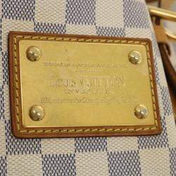 Pre Owned Louis Vuitton Damier Azur Hampstead MM Tote Bag N51206 LV Auth 32309