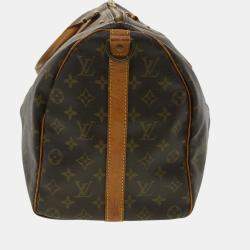 Pre Owned Louis Vuitton Monogram Keepall Bandouliere 45 Boston Bag M41418 LV Auth nh7502q