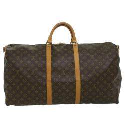 Pre Owned Louis Vuitton Monogram Keepall Bandouliere 60 Boston Bag M41412 LV Auth 33065