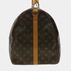 Pre Owned Louis Vuitton Monogram Keepall Bandouliere 60 Boston Bag M41412 LV Auth 33065