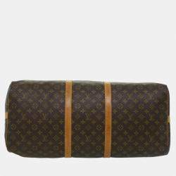 Pre Owned Louis Vuitton Monogram Keepall Bandouliere 60 Boston Bag M41412 LV Auth 33065