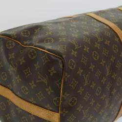 Pre Owned Louis Vuitton Monogram Keepall Bandouliere 60 Boston Bag M41412 LV Auth 33065