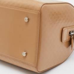 Pre Owned Louis Vuitton Camel Damier Facette Vernis Speedy Cube MM Bag