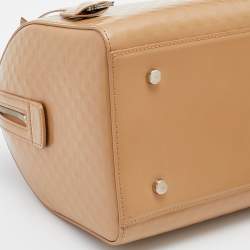 Pre Owned Louis Vuitton Camel Damier Facette Vernis Speedy Cube MM Bag