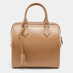 Louis Vuitton Camel Damier Facette Vernis Speedy Cube MM Bag Louis