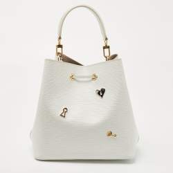 Pre Owned Louis Vuitton White Epi Leather Lovelock NeoNoe MM Bag