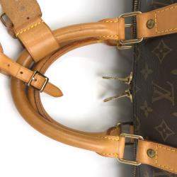 Pre Owned Louis Vuitton Brown Canvas Monogram Keepall Bandouliere 55 Duffel Bag