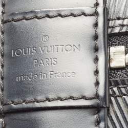 Pre Owned Louis Vuitton Black Epi Leather Alma GM Bag