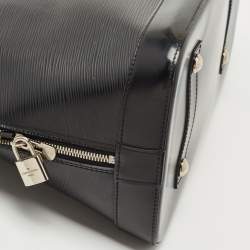 Pre Owned Louis Vuitton Black Epi Leather Alma GM Bag