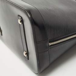 Pre Owned Louis Vuitton Black Epi Leather Alma GM Bag
