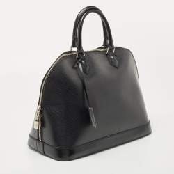 Pre Owned Louis Vuitton Black Epi Leather Alma GM Bag