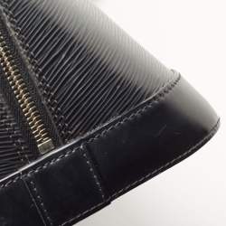 Pre Owned Louis Vuitton Black Epi Leather Alma GM Bag