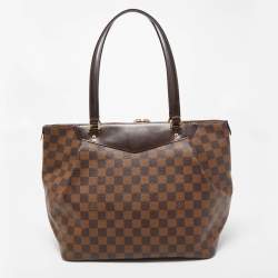 Pre Owned Louis Vuitton Damier Ebene Canvas and Leather Westminister GM Bag