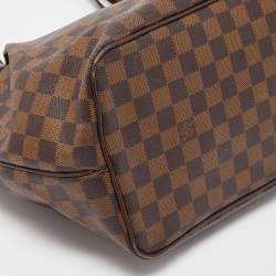 Pre Owned Louis Vuitton Damier Ebene Canvas and Leather Westminister GM Bag