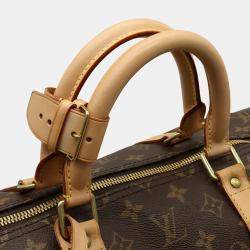 Louis Vuitton Brown Monogram Canvas Keepall 55 Duffel Bag