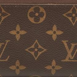 Louis Vuitton Monogram Canvas Clemence Zip Around Wallet
