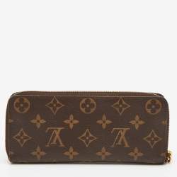 Louis Vuitton Monogram Canvas Clemence Zip Around Wallet