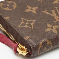 Louis Vuitton Monogram Canvas Clemence Zip Around Wallet