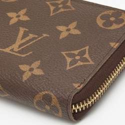 Louis Vuitton Monogram Canvas Clemence Zip Around Wallet