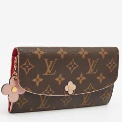 Louis Vuitton Monogram Canvas Flower Emilie Wallet 