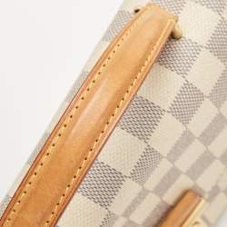 Pre Owned Louis Vuitton Damier Azur Canvas Croisette Bag