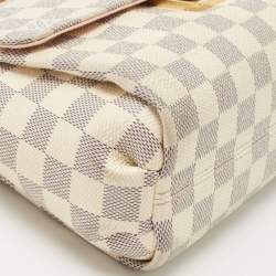 Pre Owned Louis Vuitton Damier Azur Canvas Croisette Bag