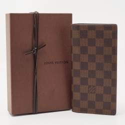 Louis Vuitton Damier Ebene Canvas  Brazza Wallet