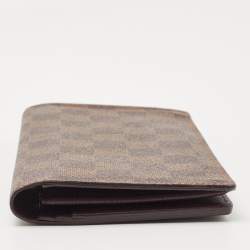 Louis Vuitton Damier Ebene Canvas  Brazza Wallet